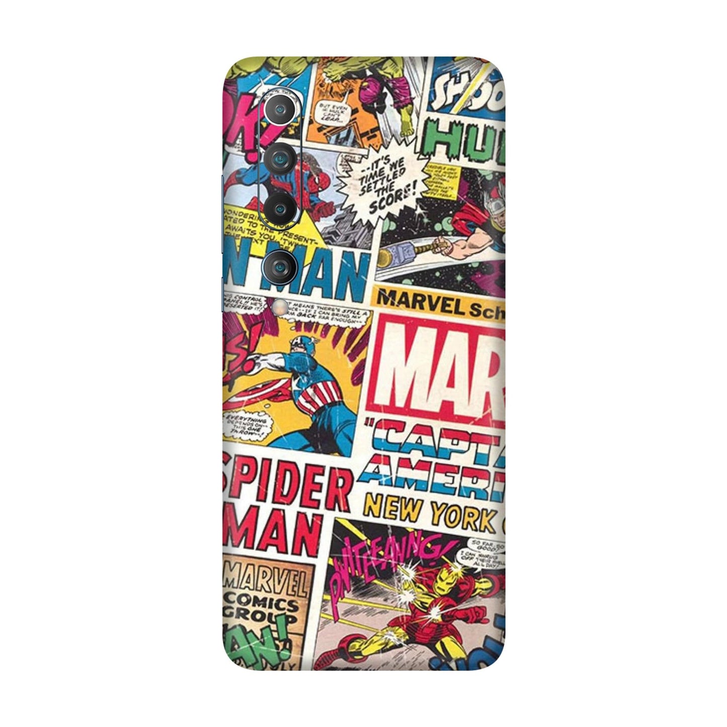 Vintage Marvel Comic Bomb Mobile Skin For Mi 10 5g