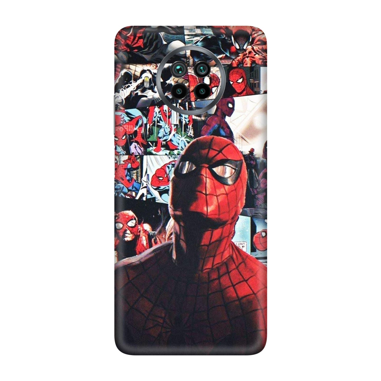 Vintage Spider Man Collage Mobile Skin For Mi 10T Lite