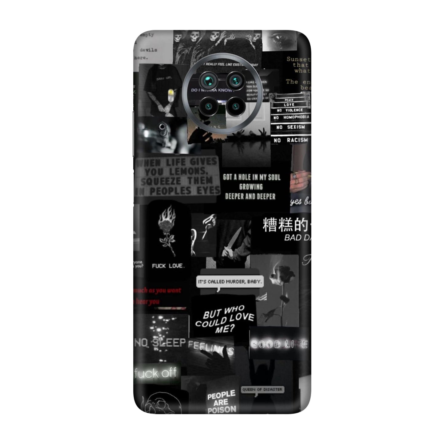 Bad Day Dark Collage Mobile Skin For Mi 10T Lite