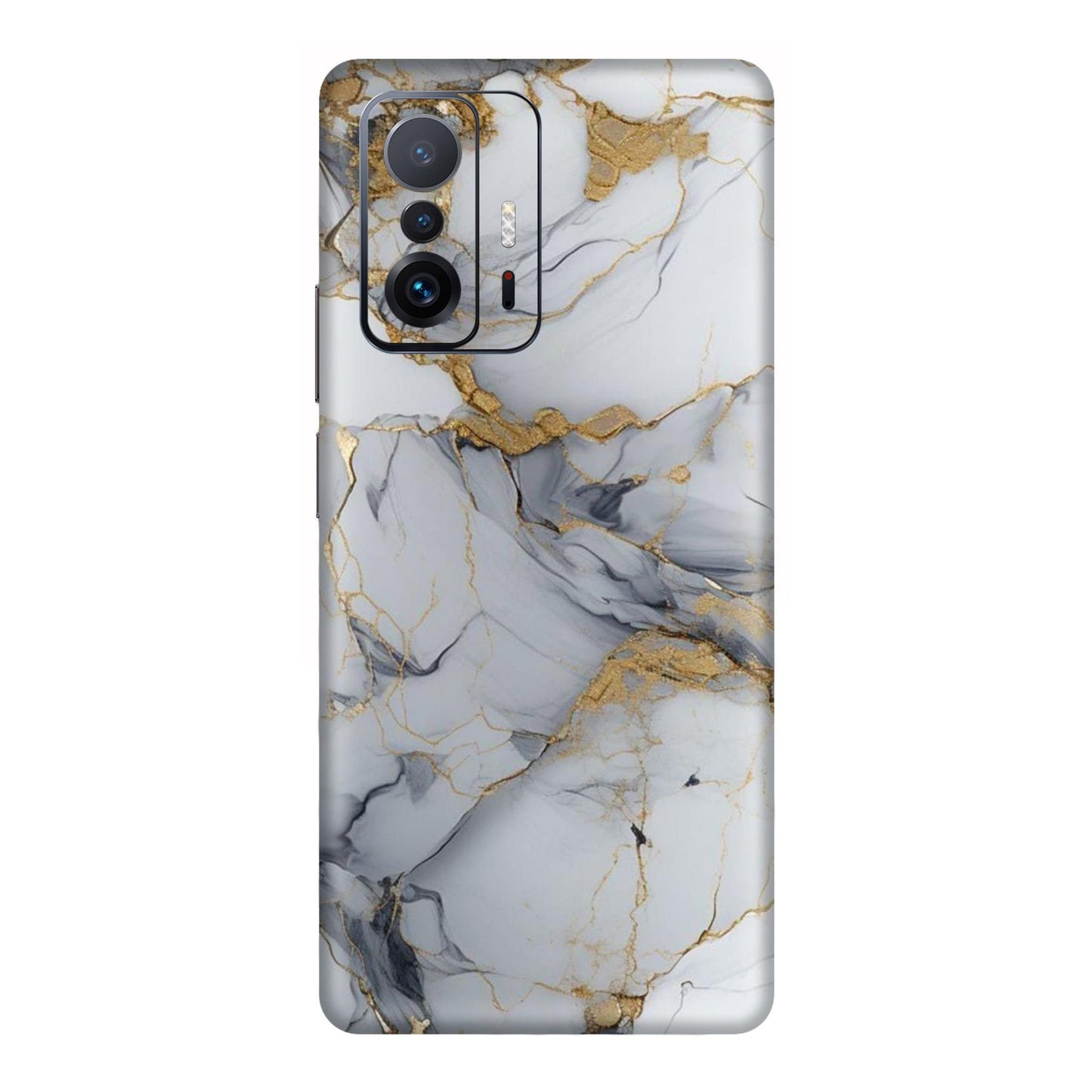 White Gold Luxury Marble Mobile Skin For Mi 11T Pro