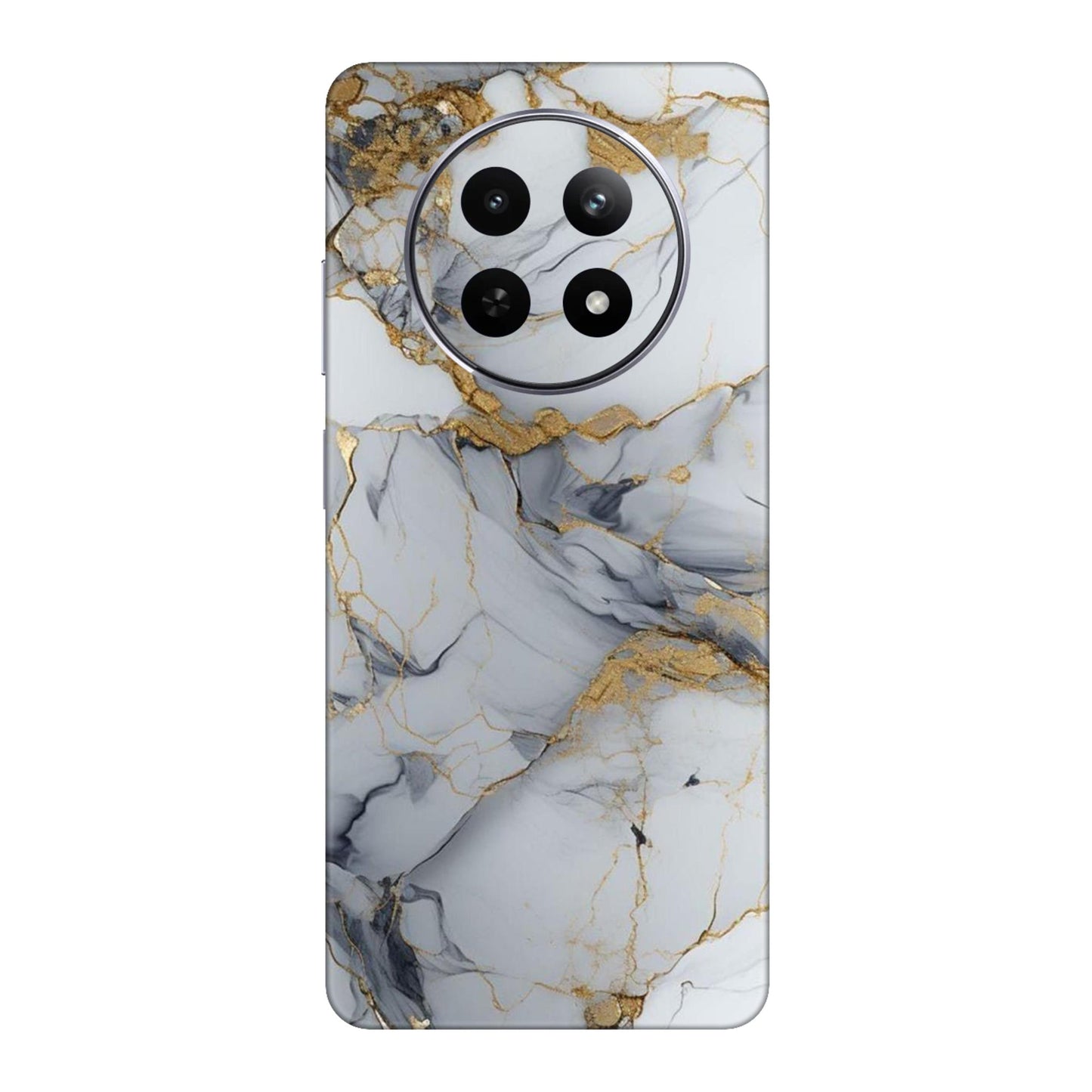 White Gold Luxury Marble Mobile Skin For Realme 12 5g