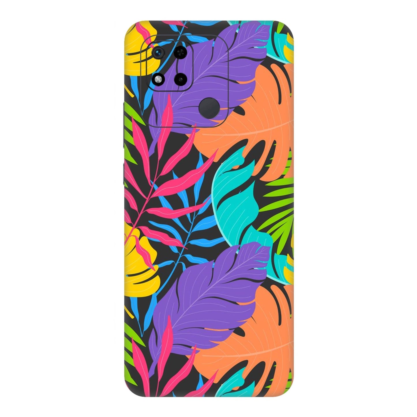 Neon Jungle Leaves Mobile Skin For Redmi 10A
