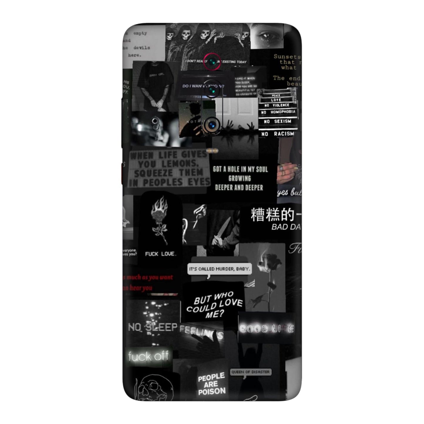 Bad Day Dark Collage Mobile Skin For Redmi K20 Pro