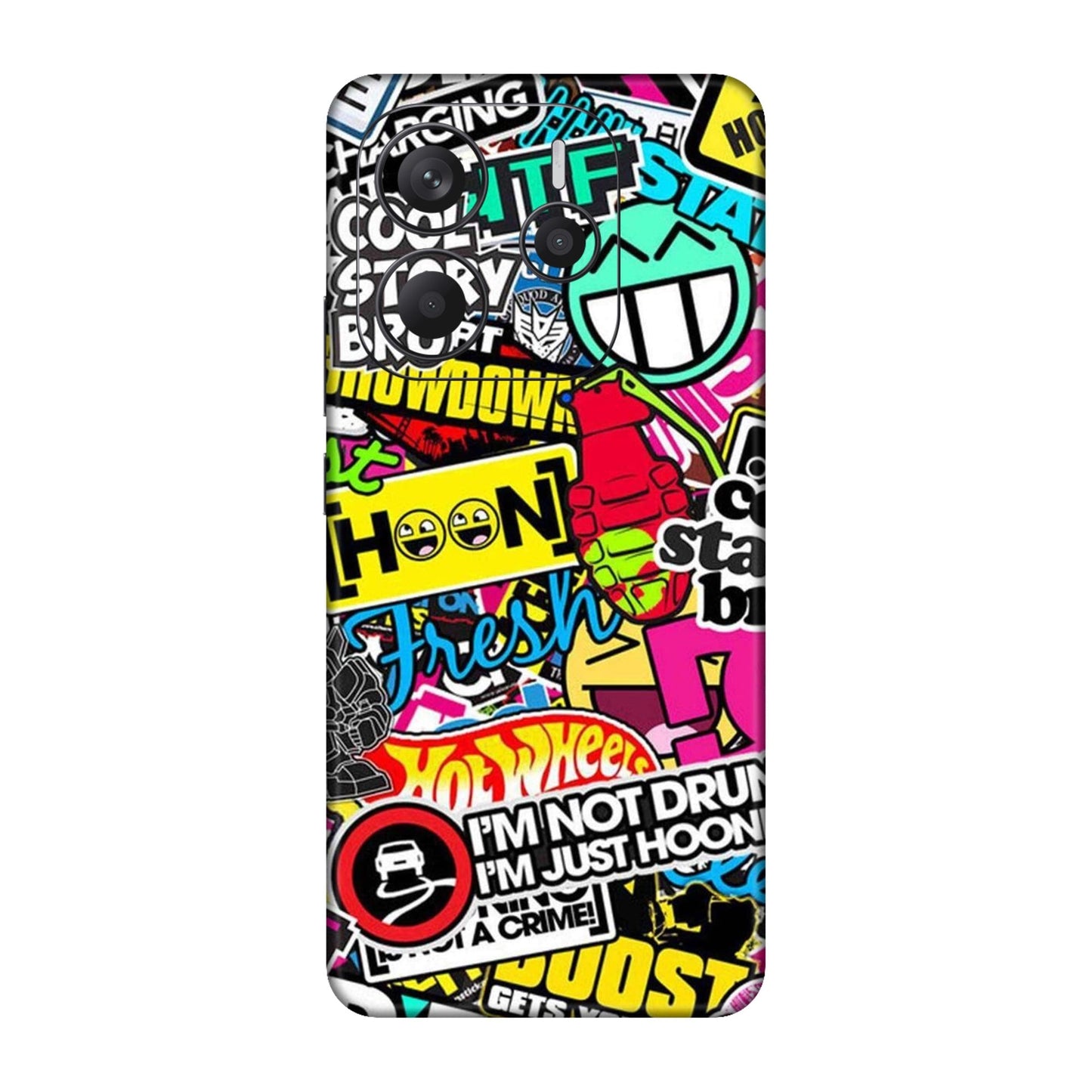 Hoonigan Sticker Bomb Mobile Skin For Redmi Note 14 5g