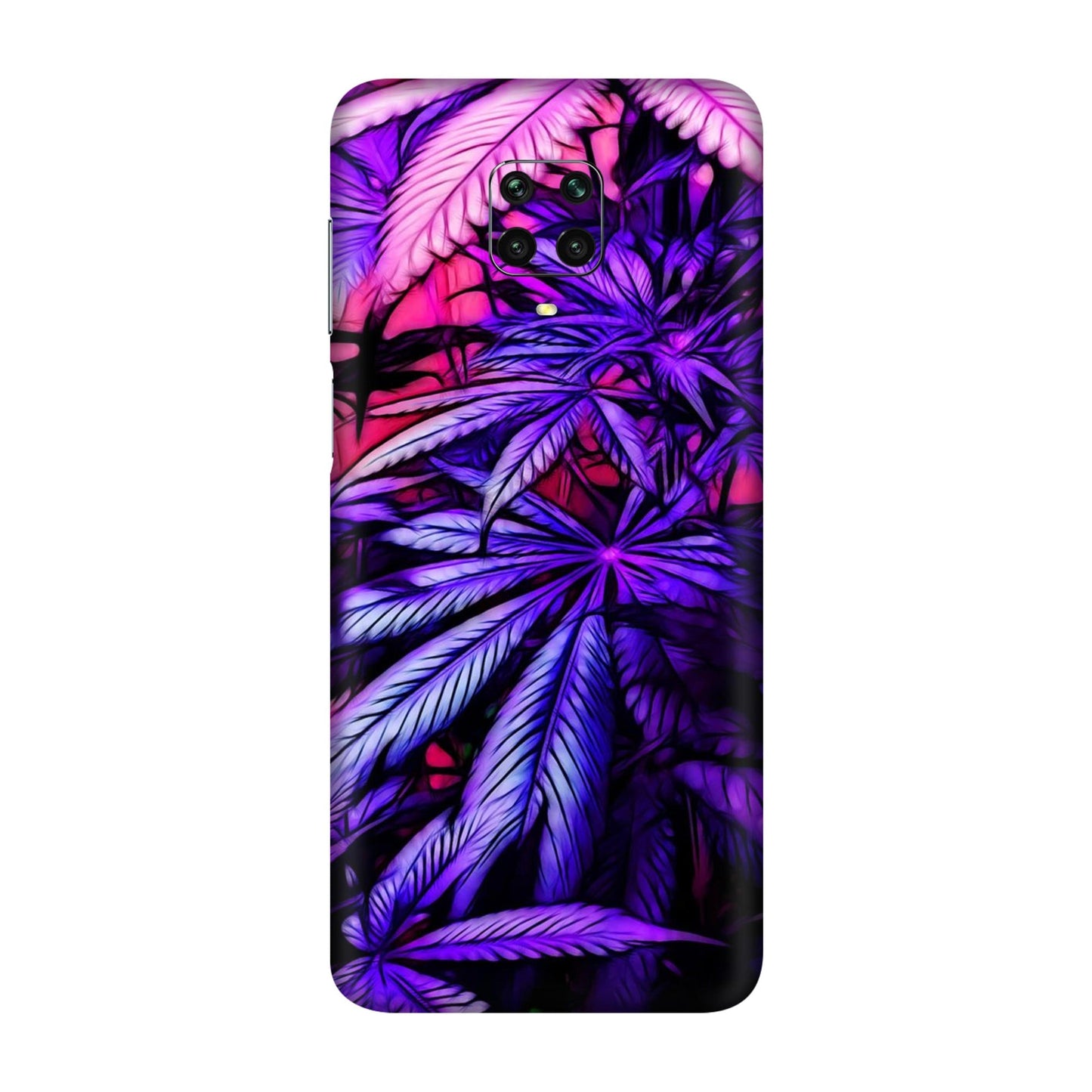 Neon Purple Herb Mobile Skin For Redmi Note 9 Pro Max