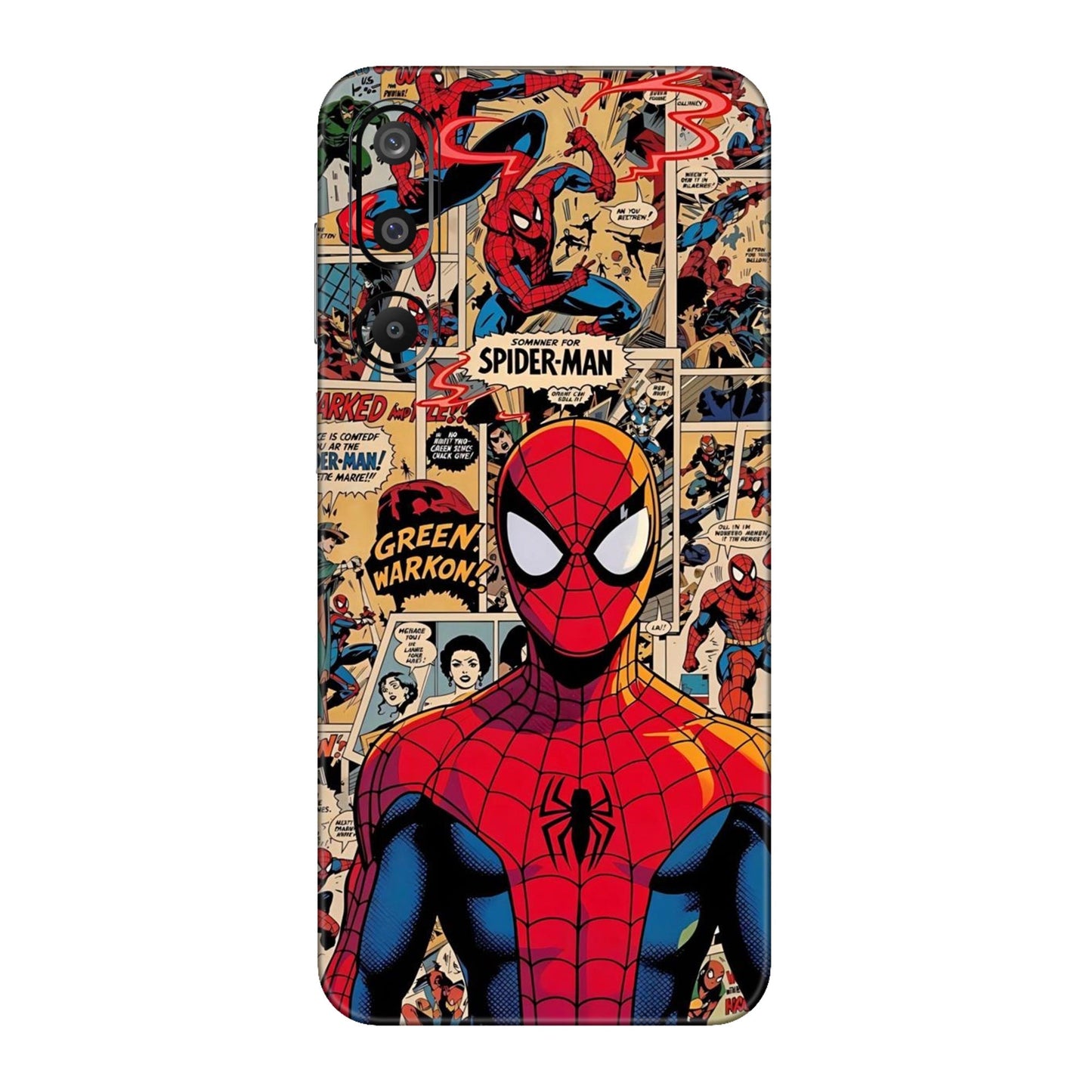 Vintage Comic Panel Spider Man Mobile Skin For Samsung Galaxy F16 5g