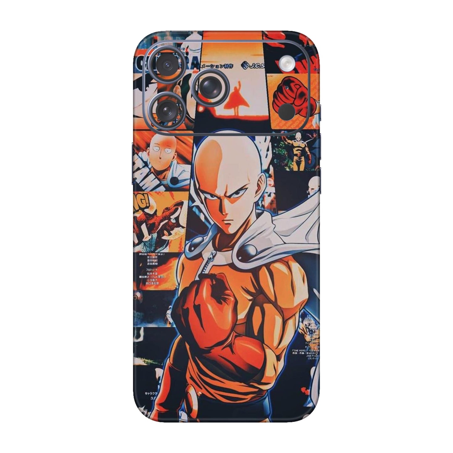 One Punch Power Saitama Strikes Mobile Skin For iPhone 17 Pro Max