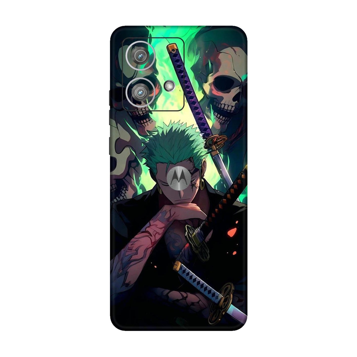 Demon Hunter Zoro Three Sword Inferno Mobile Skin For Motorola Edge 40 Neo 5G