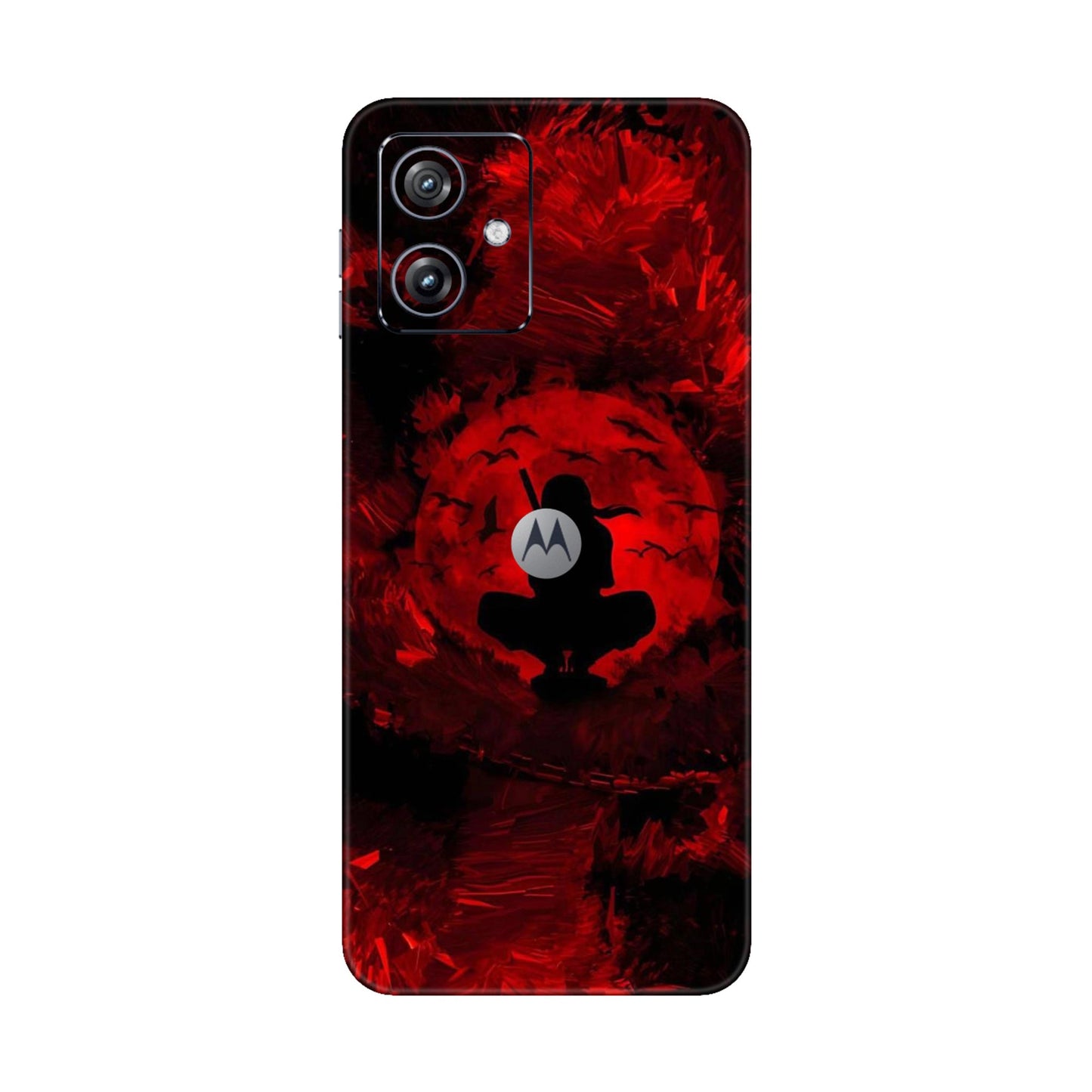 Blood Moon Itachi Sharingan Edition Mobile Skin For Motorola G54 5G