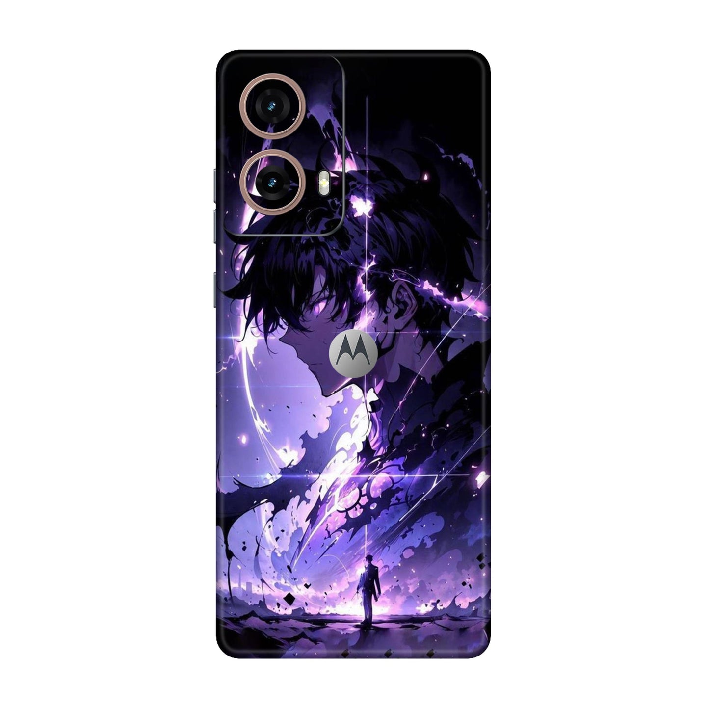 Shadow Monarch Rise Solo Leveling Mobile Skin For Motorola G85 5G