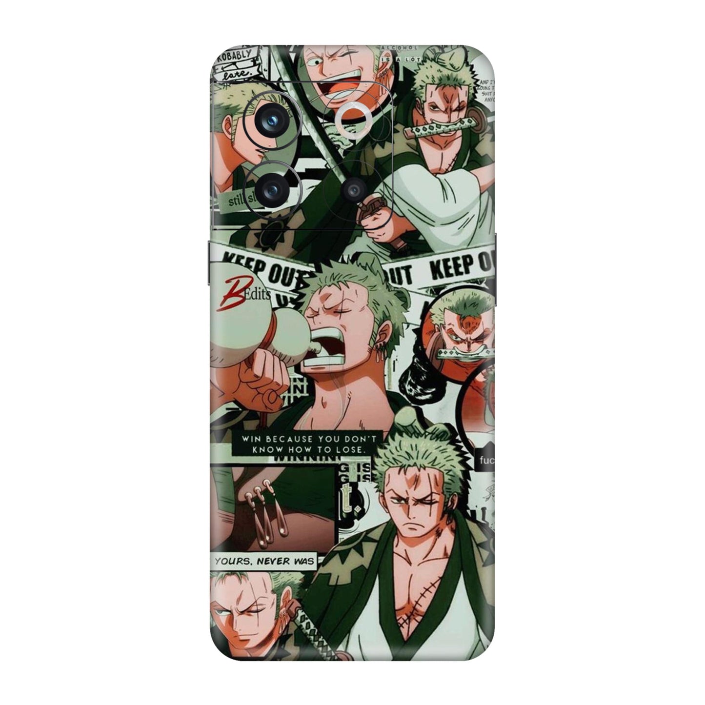 Zoro Attitude Collage Mobile Skin For OnePlus 10t