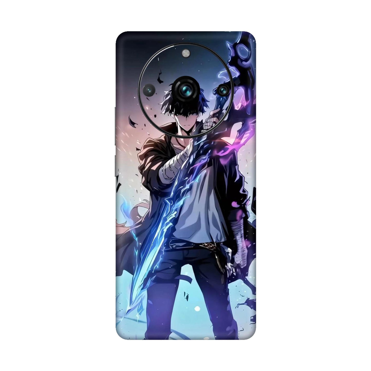 Sung Jin Woo Minimal Aura Mobile Skin For Realme 11 Pro Plus