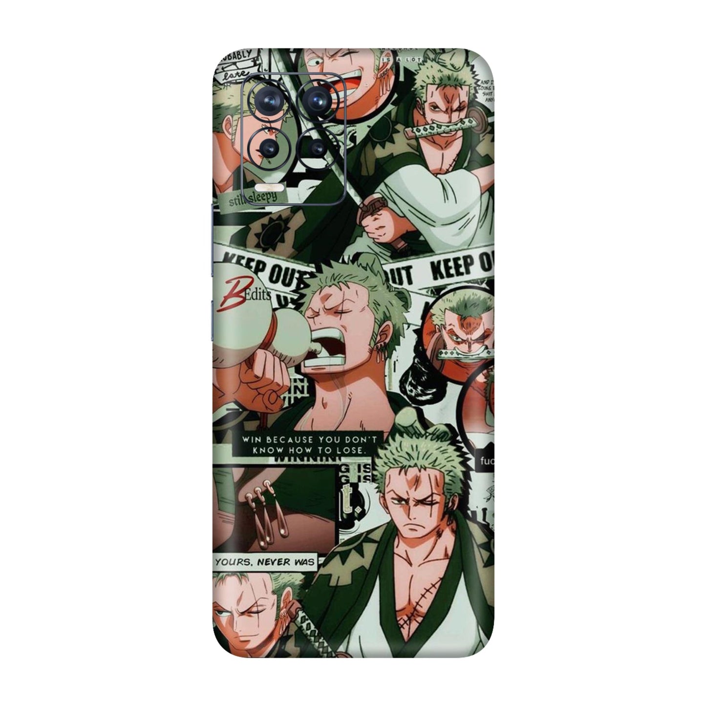 Zoro Attitude Collage Mobile Skin For Realme 8 Pro