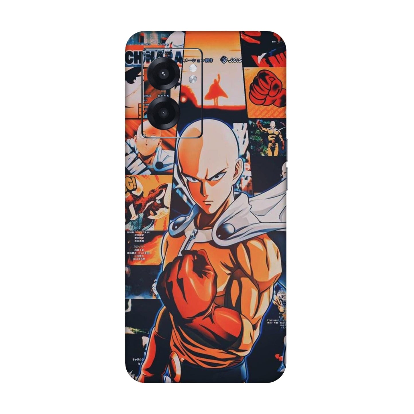 One Punch Power Saitama Strikes Mobile Skin For Realme Narzo 50 5g