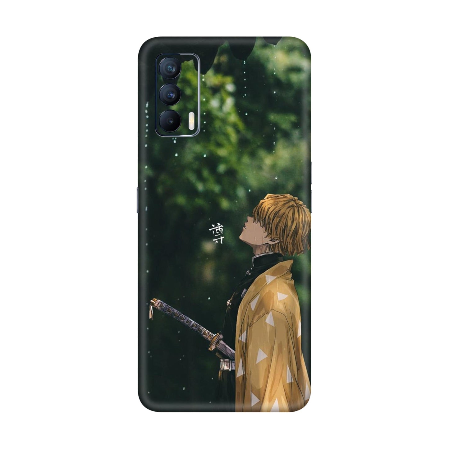 Zenitsu in the Rain Silent Thunder Mobile Skin For Realme X7 5g