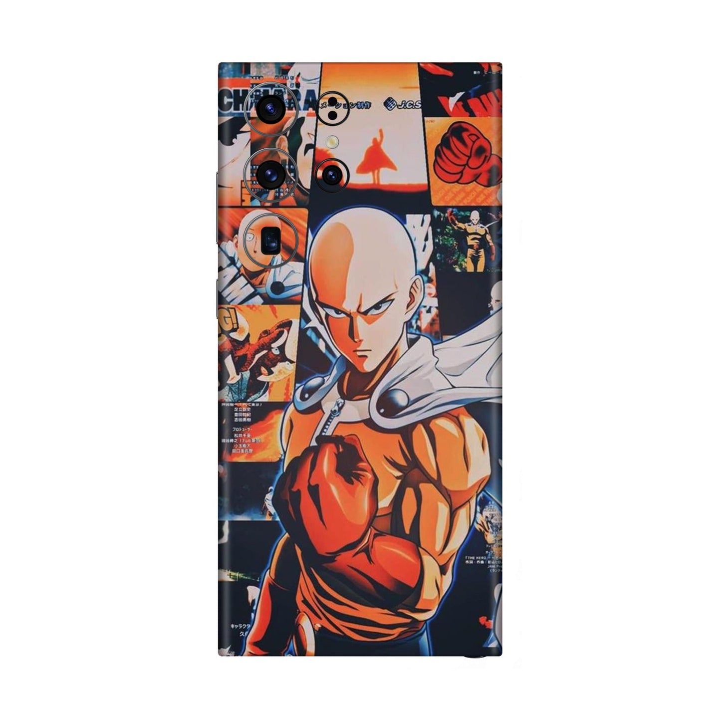 One Punch Power Saitama Strikes Mobile Skin For Samsung Galaxy S23 Ultra 5g
