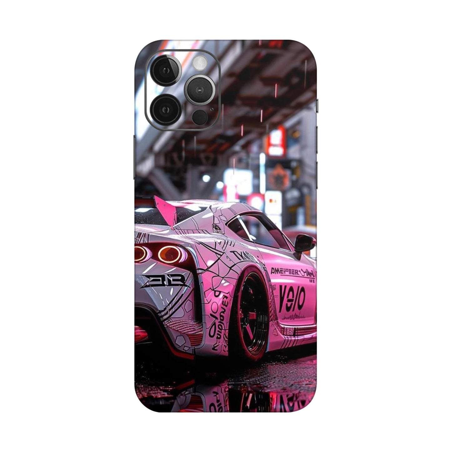 Nissan GT-R JDM Tokyo Night Neon Mobile Skin For iPhone 12 Pro
