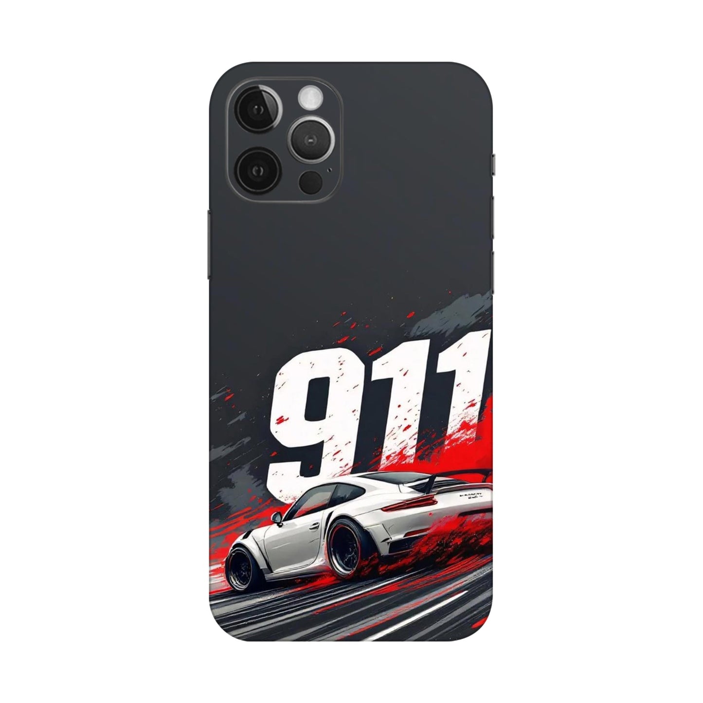 911 Drift Flash Crimson Mobile Skin For iPhone 12 Pro Max