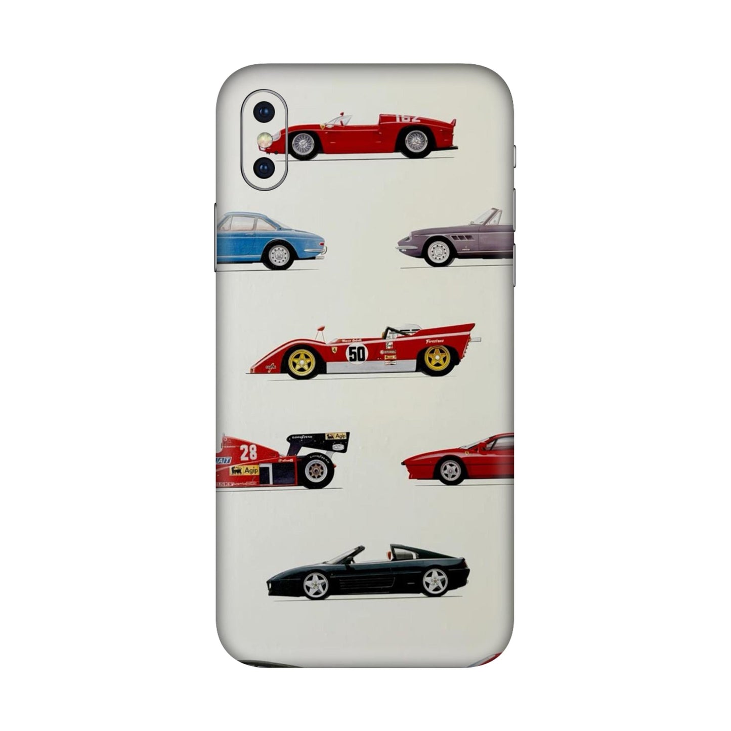 SideLine Icons Drive Through Time Mobile Skin For iPhone XS Max