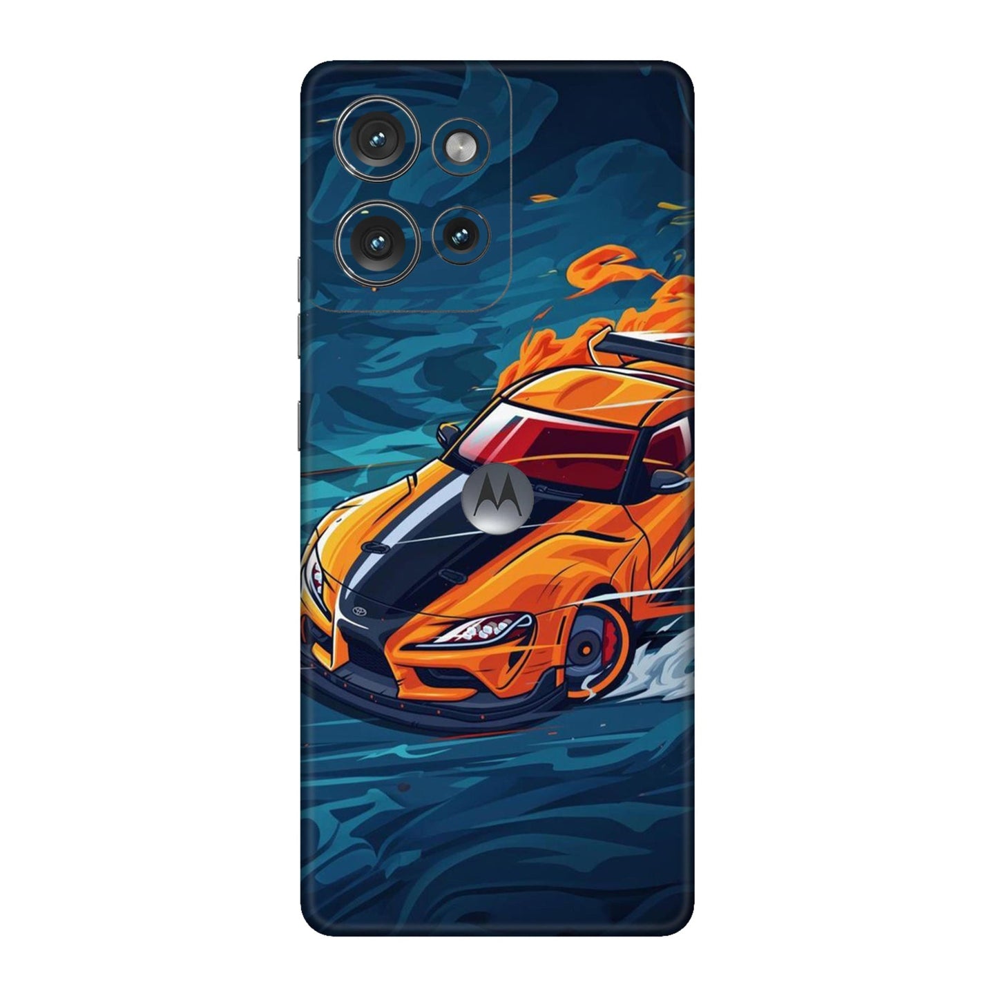 Blazing Orange Supra Mobile Skin For Motorola Edge 50 5G