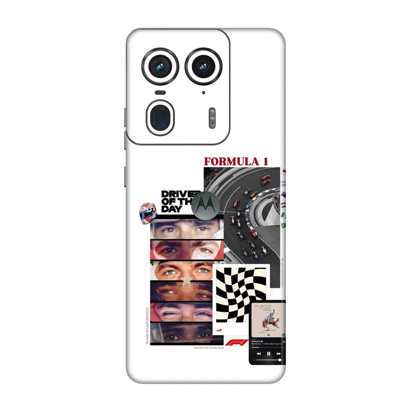 Grid Anthem Eyes & Flags Mobile Skin For Motorola Edge 50 Ultra 5G