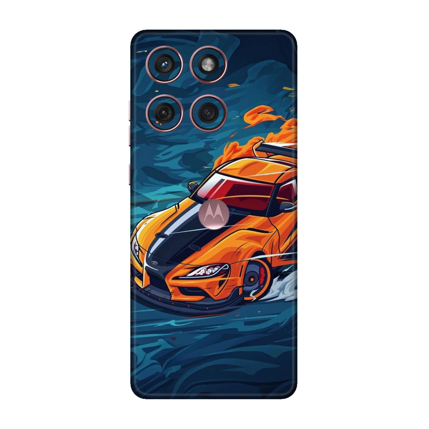 Blazing Orange Supra Mobile Skin For Motorola Edge 60 Fusion 5G
