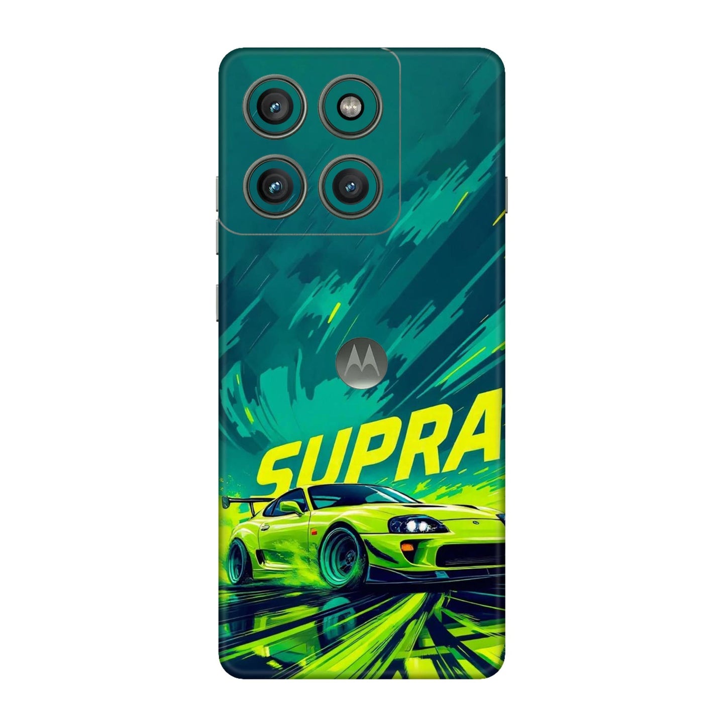Toyota Supra JDM Sports Car Green Drift Mobile Skin For Motorola Edge 60 Pro 5G