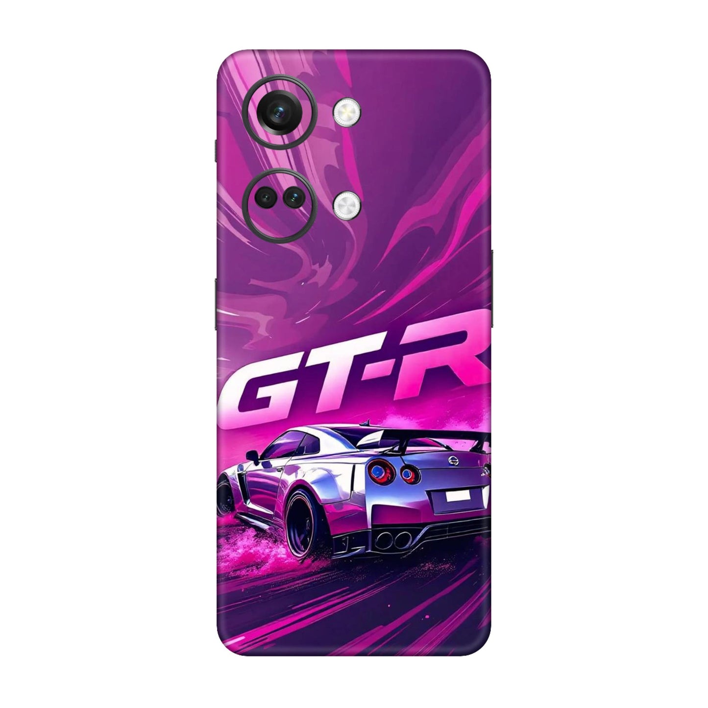 Nissan GT-R Supercar Drift Purple Design Mobile Skin For OnePlus Nord 3