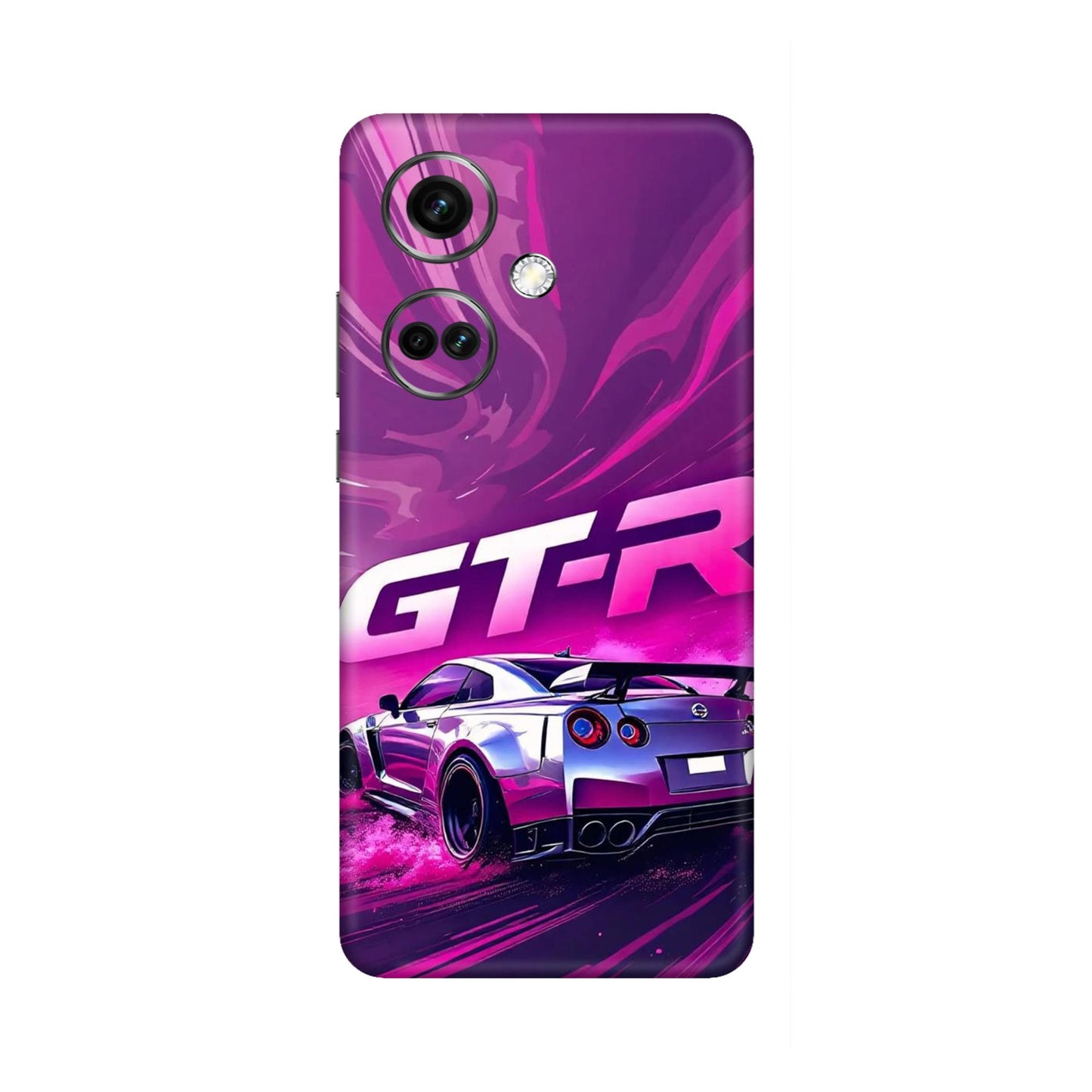 Nissan GT-R Supercar Drift Purple Design Mobile Skin For OnePlus Nord Ce 3