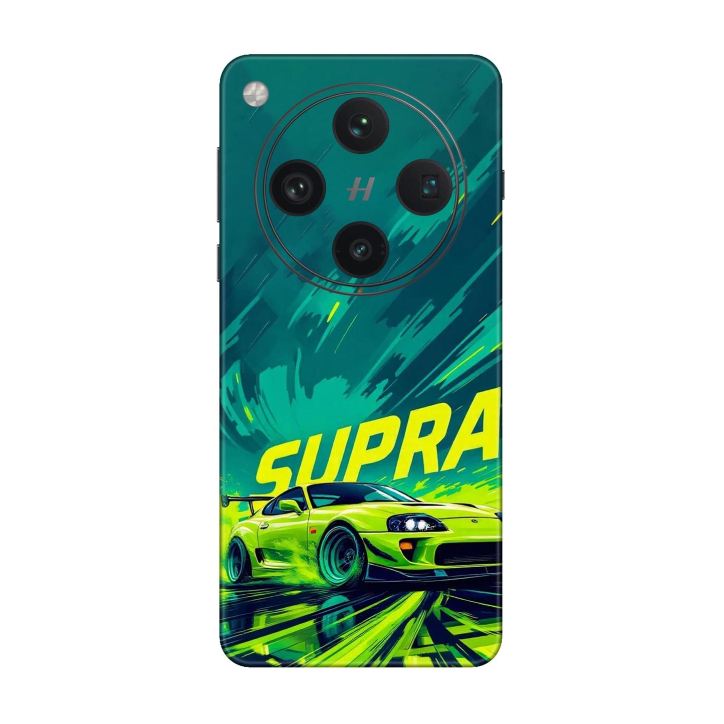 Toyota Supra JDM Sports Car Green Drift Mobile Skin For Oppo Find X8 Pro 5G