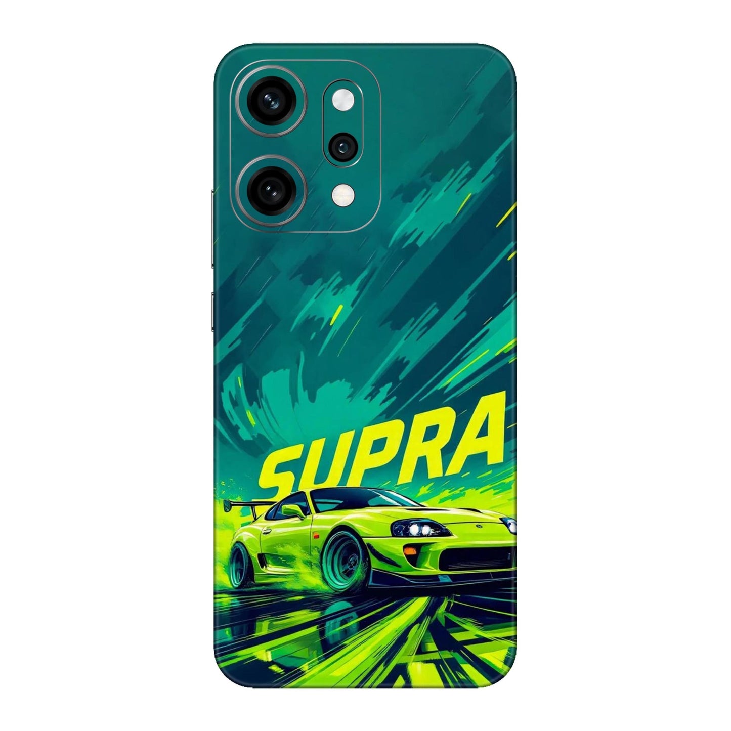 Toyota Supra JDM Sports Car Green Drift Mobile Skin For Oppo Reno 14 Pro 5g