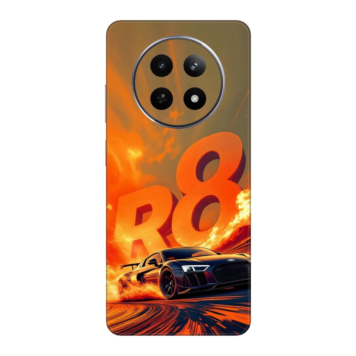 Audi R8 Supercar Fire Flame Design Mobile Skin For Realme 12 5g