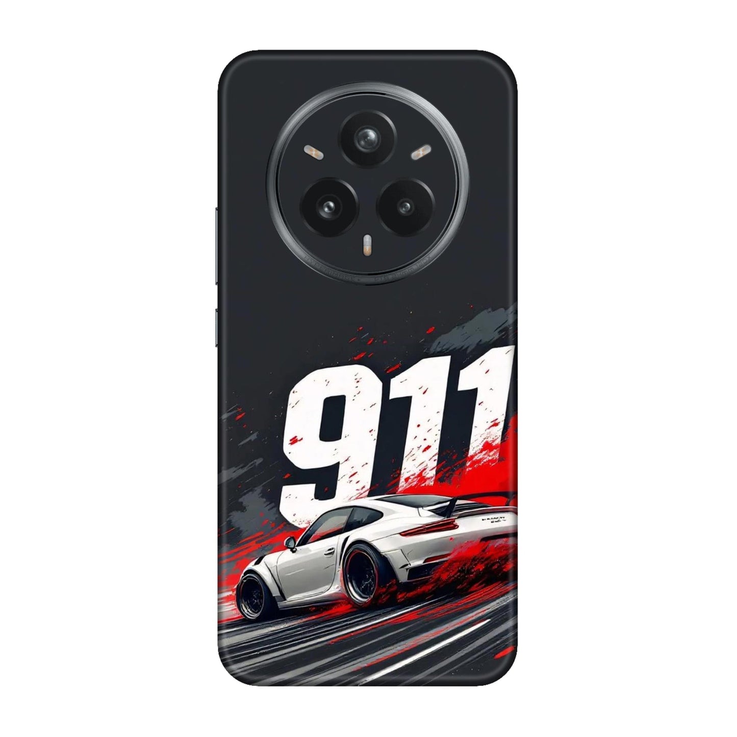 911 Drift Flash Crimson Mobile Skin For Realme 14 Pro Plus 5g