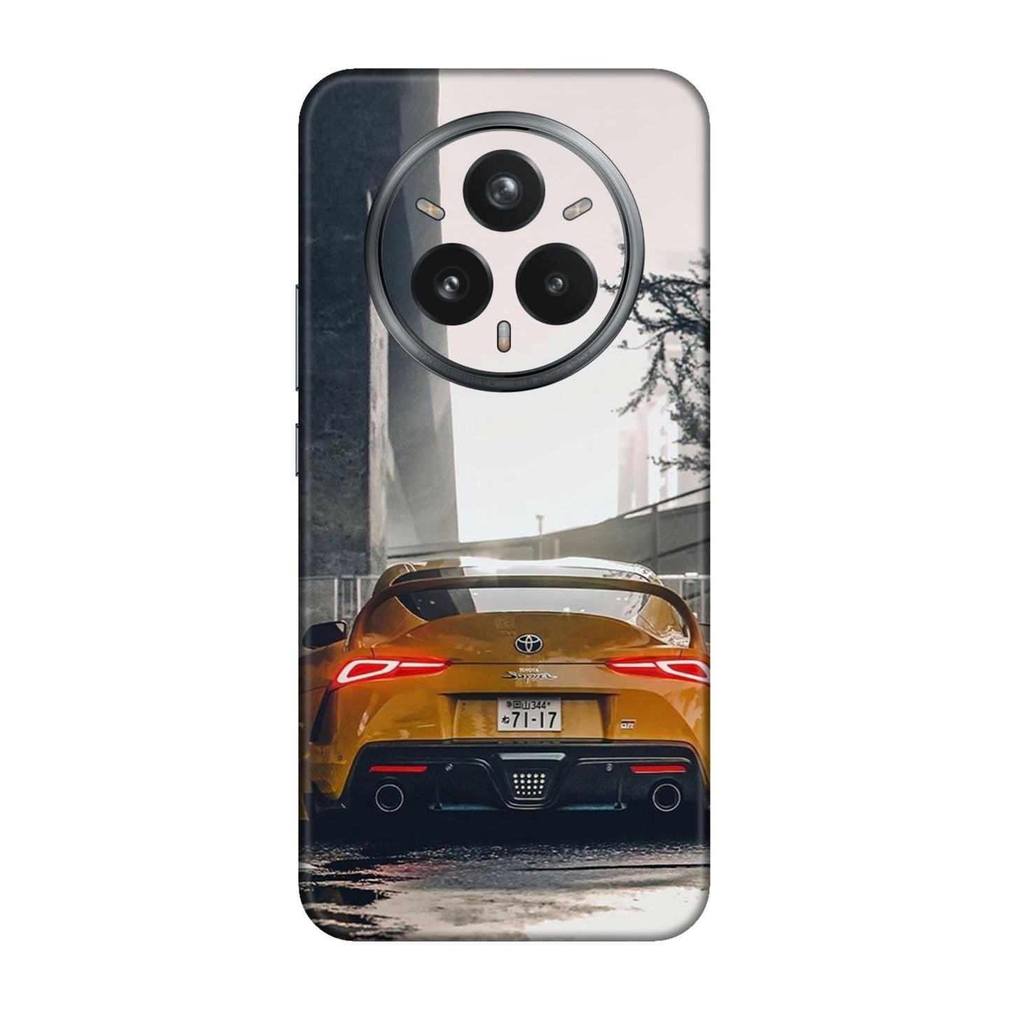 Toyota Supra GR Sports Car Yellow Edition Mobile Skin For Realme 14 Pro Plus 5g