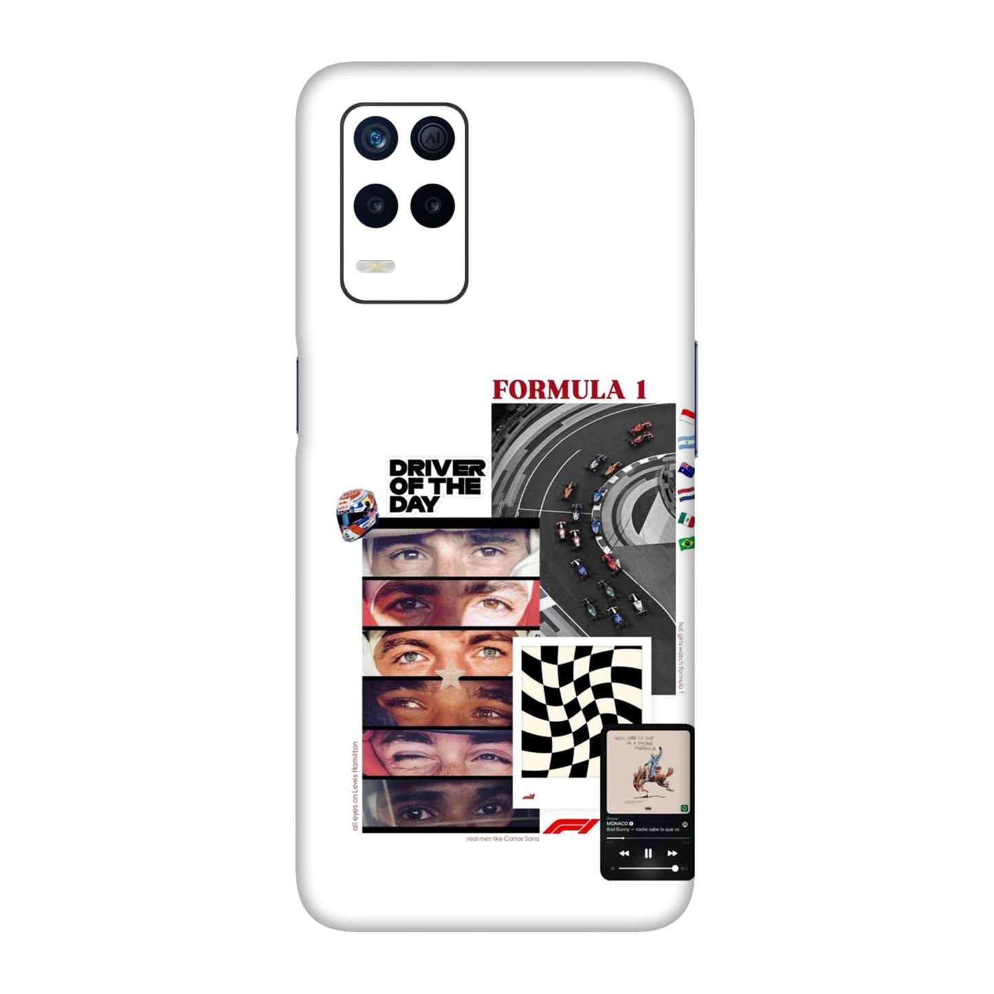 Grid Anthem Eyes & Flags Mobile Skin For Realme 9 5g