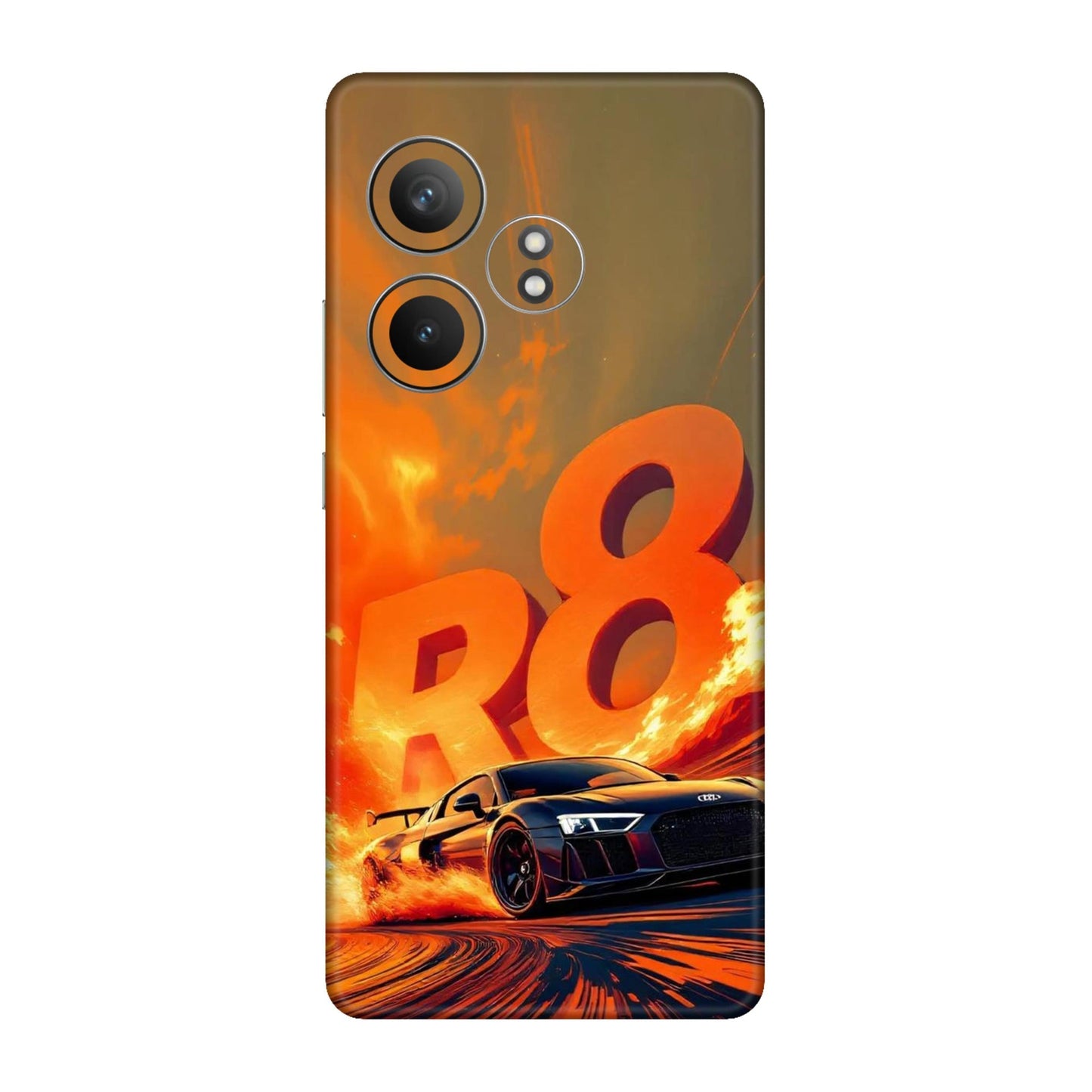 Audi RGT65G Supercar Fire Flame Design Mobile Skin For Realme GT 6 5g