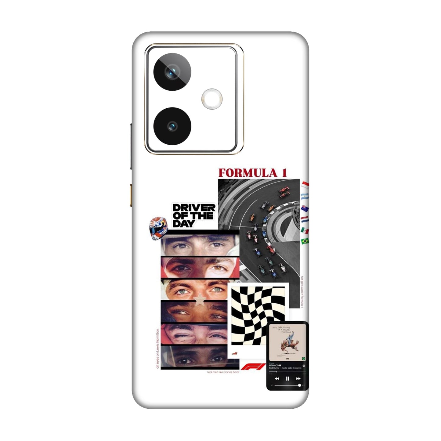 Grid Anthem Eyes & Flags Mobile Skin For Realme GT 7T 5g