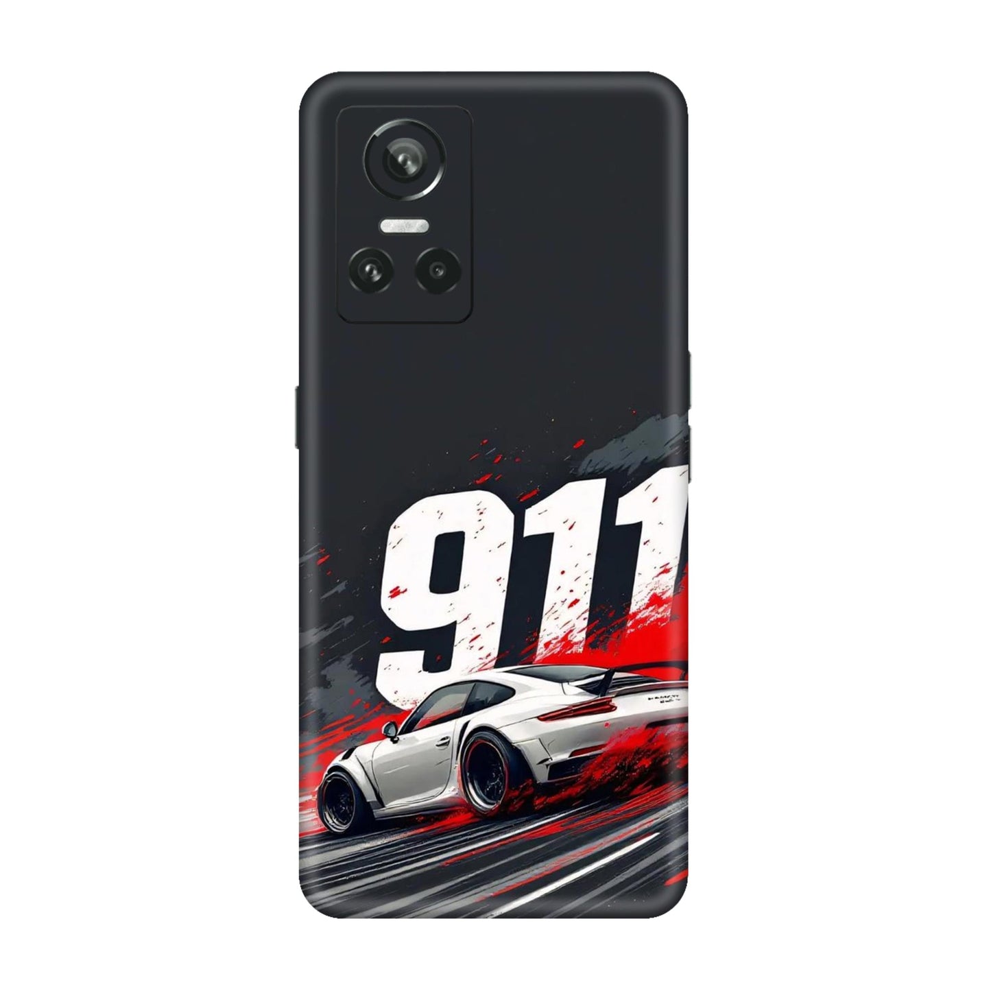 911 Drift Flash Crimson Mobile Skin For Realme GT Neo 3 5g