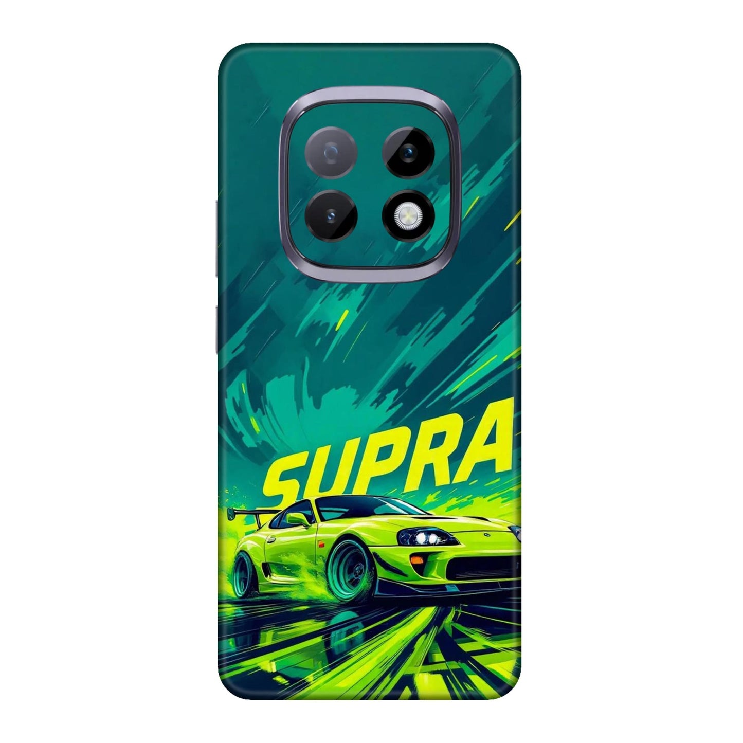 Toyota Supra JDM Sports Car Green Drift Mobile Skin For Realme Narzo 70 Turbo 5g