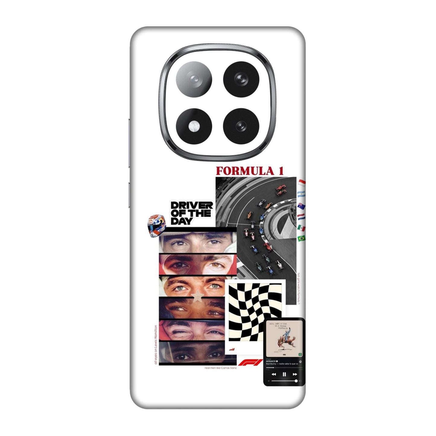 Grid Anthem Eyes & Flags Mobile Skin For Redmi Note 14 Pro Plus 5g