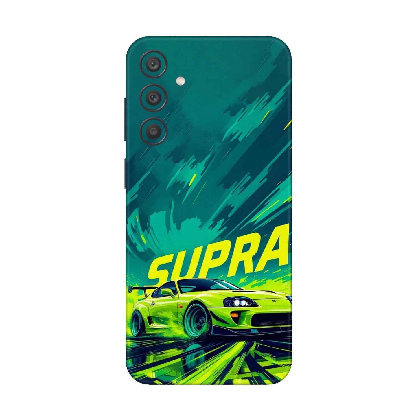 Toyota Supra JDM Sports Car Green Drift Mobile Skin For Samsung Galaxy A15 5g