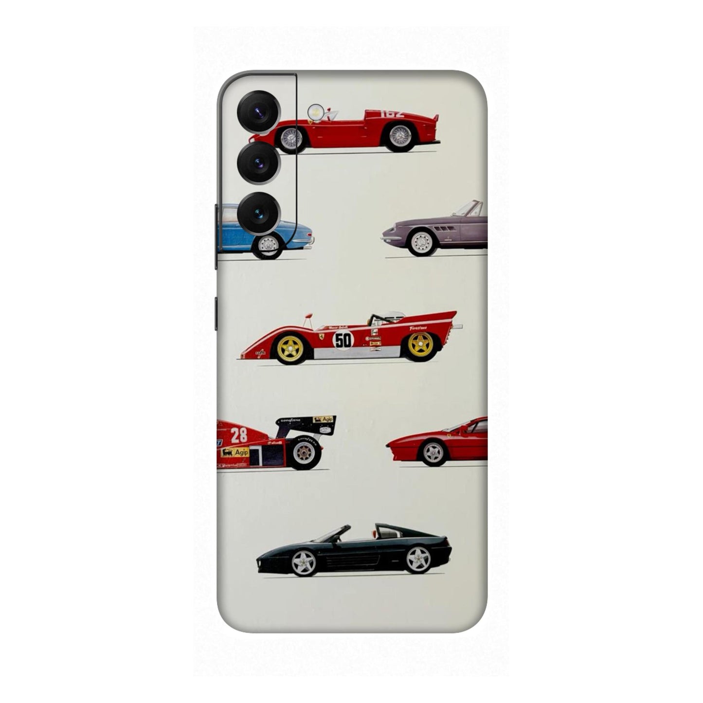 SideLine Icons Drive Through Time Mobile Skin For Samsung Galaxy S22 Plus