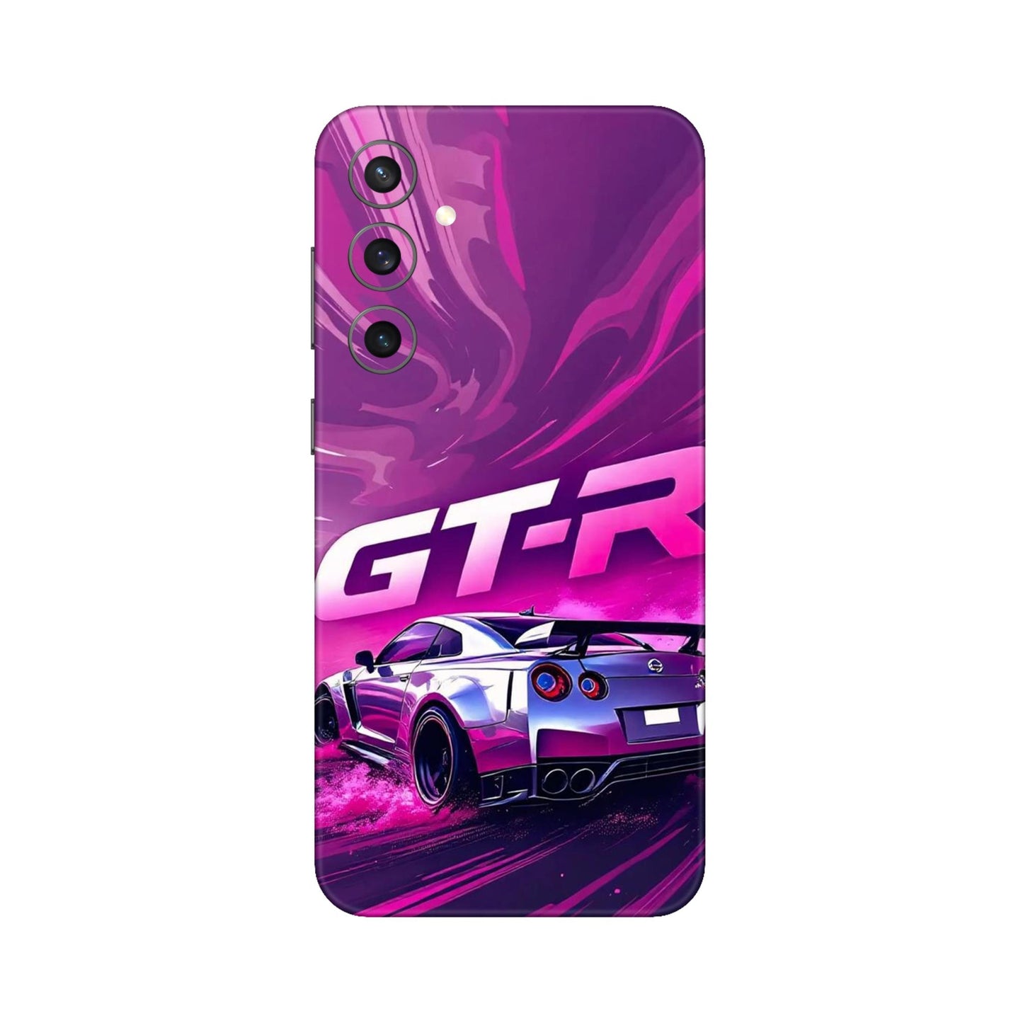 Nissan GT-R Supercar Drift Purple Design Mobile Skin For Samsung Galaxy S23 Fe 5g