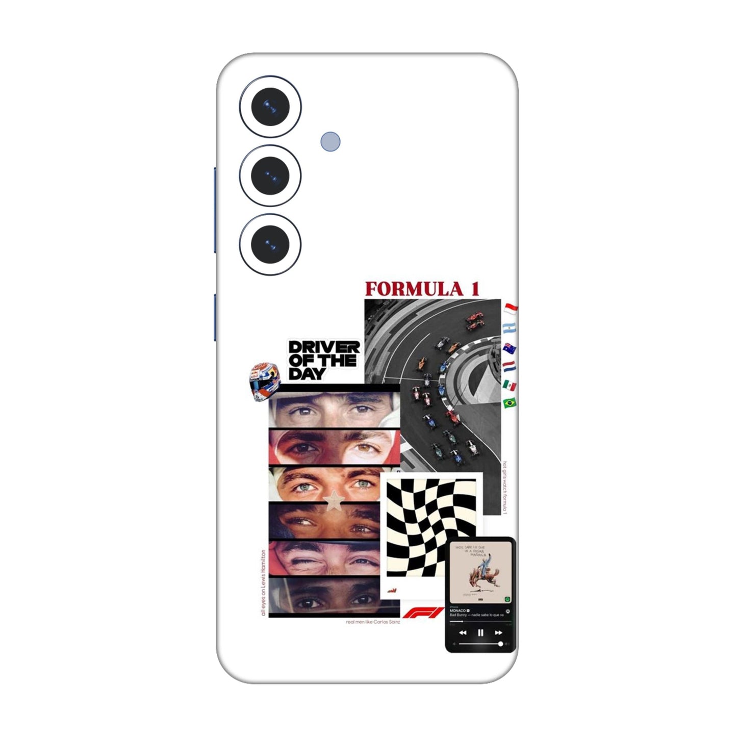 Grid Anthem Eyes & Flags Mobile Skin For Samsung Galaxy S25 5g