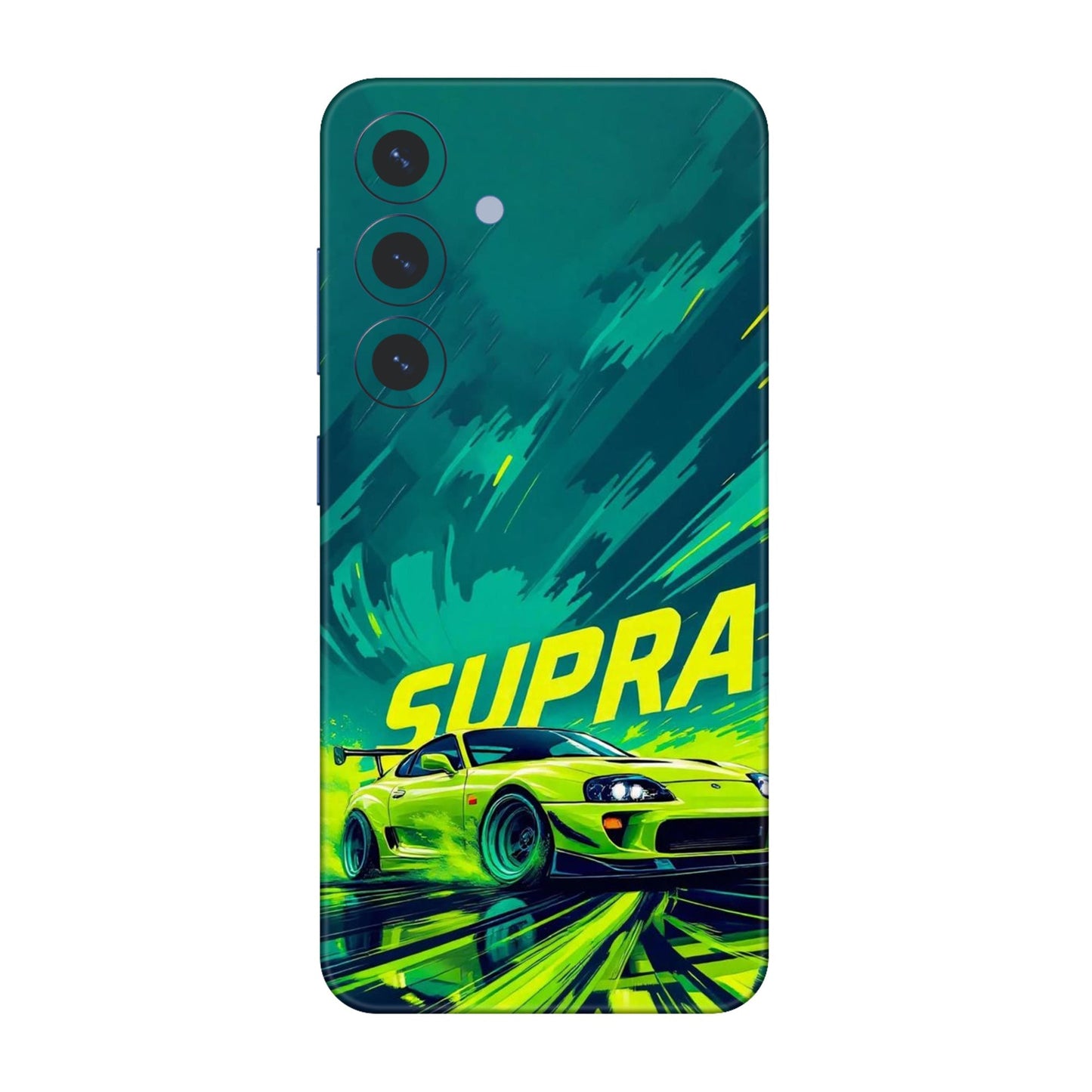 Toyota Supra JDM Sports Car Green Drift Mobile Skin For Samsung Galaxy S25 5g
