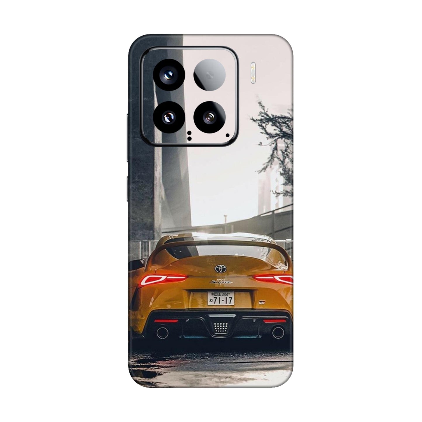 Toyota Supra GR Sports Car Yellow Edition Mobile Skin For Xiaomi 15 5g