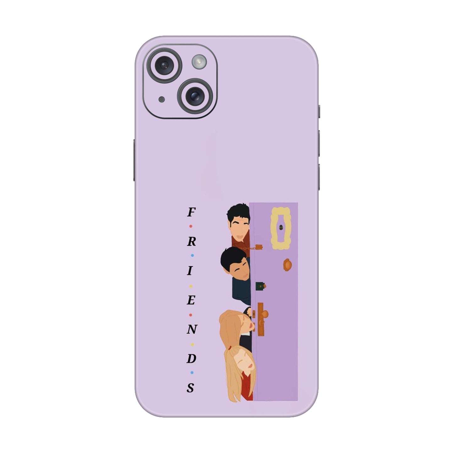 Purple Door Peeker Mobile Skin For iPhone 15 Plus