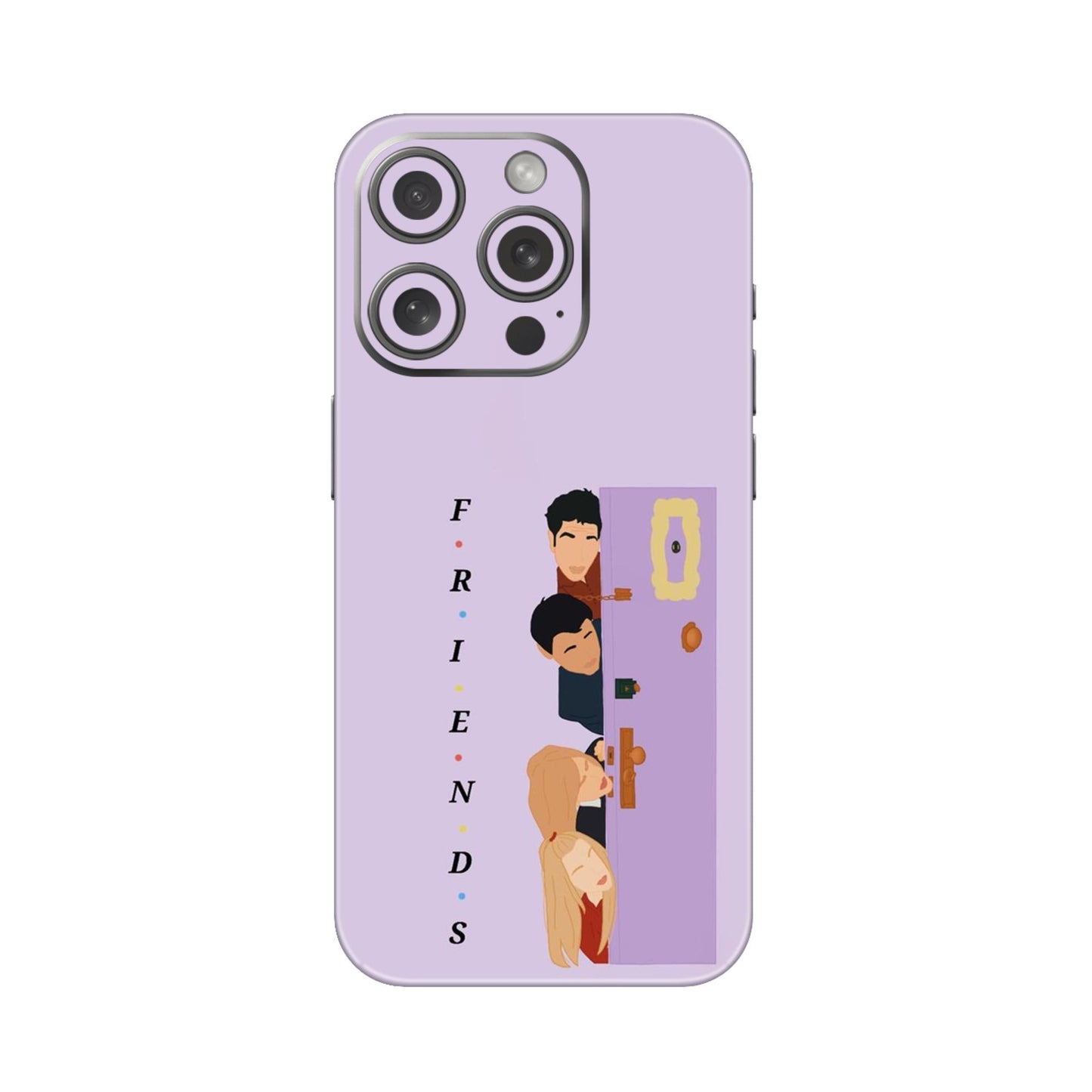 Purple Door Peeker Mobile Skin For iPhone 15 Pro