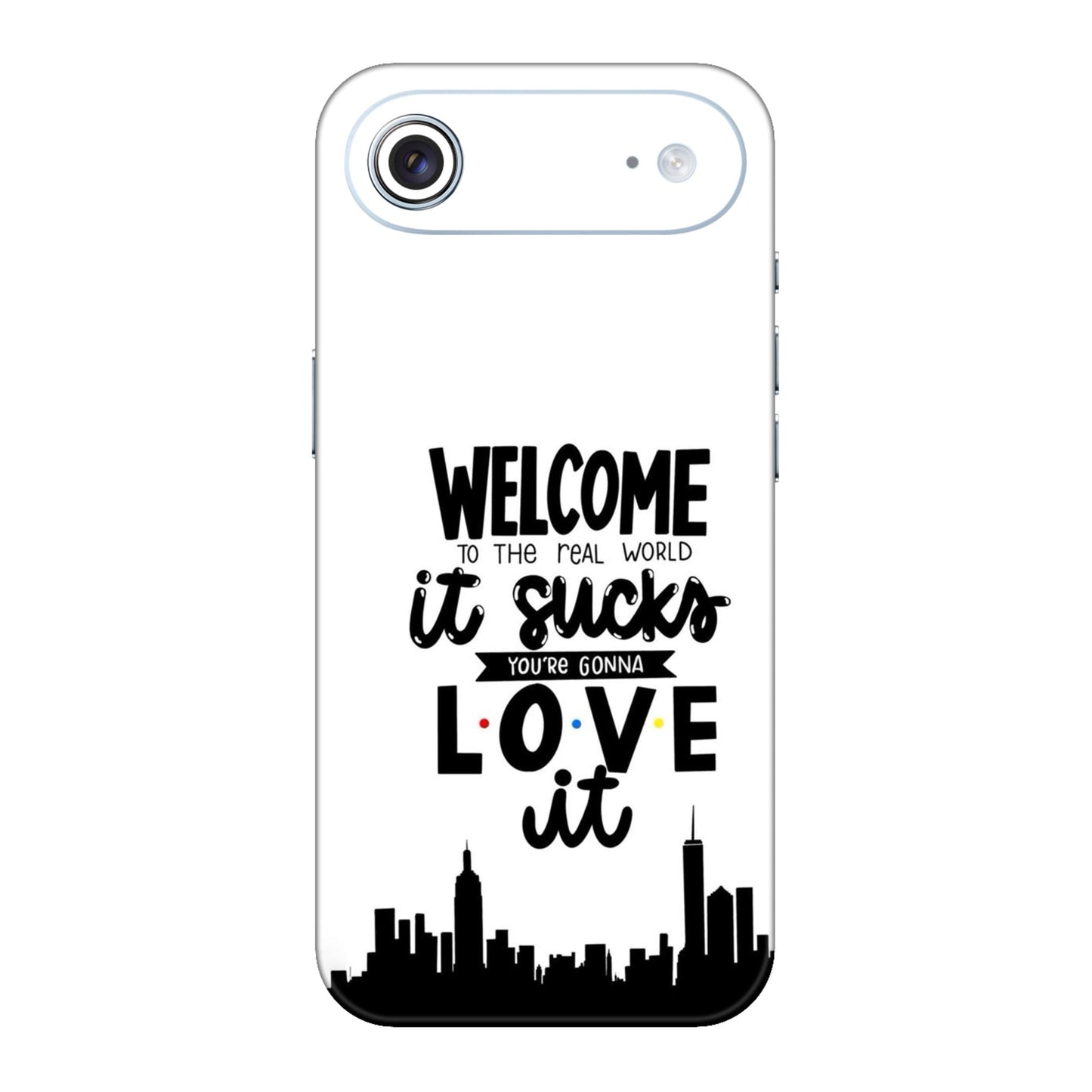 Real World NYC Quote Mobile Skin For iPhone Air