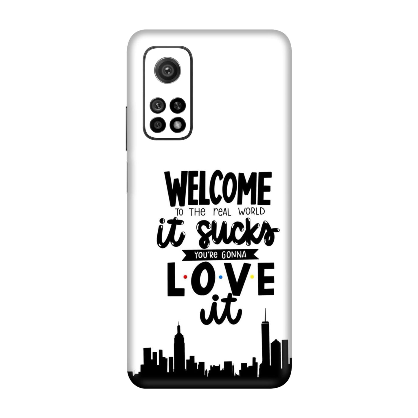 Real World NYC Quote Mobile Skin For Mi 10T 5g